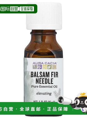 香港直邮Aura Cacia,全精油，胶冷杉叶精油，0.5 液量盎司（15 毫