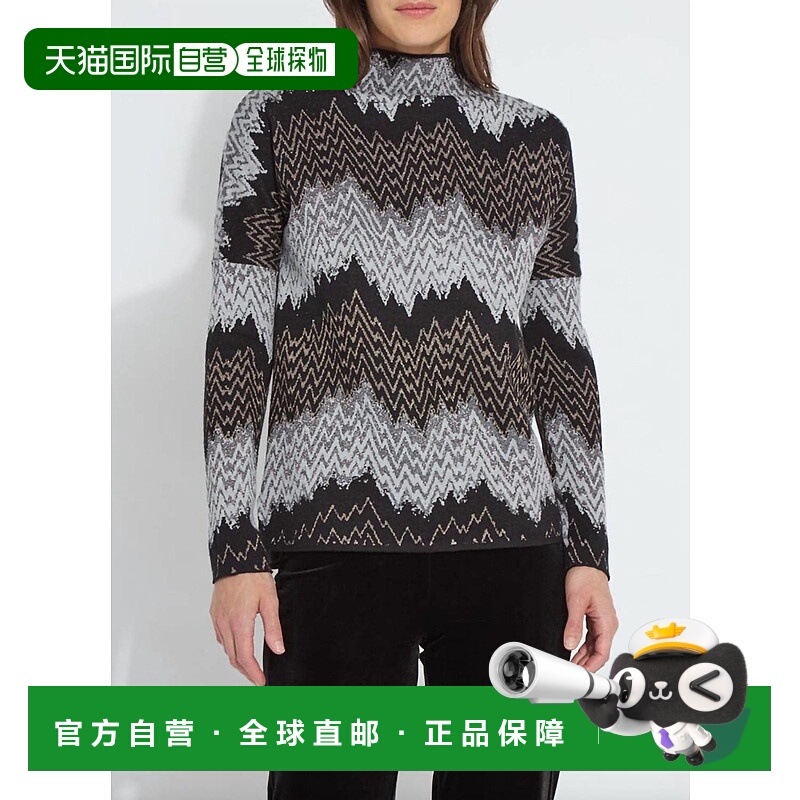 自营lysseSelena Funnel Neck Pullover Sweater In Alpine Charm
