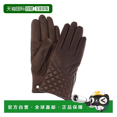 自营Bruno Magli Diamond Quilted Cashmere-Lined Leather Glove