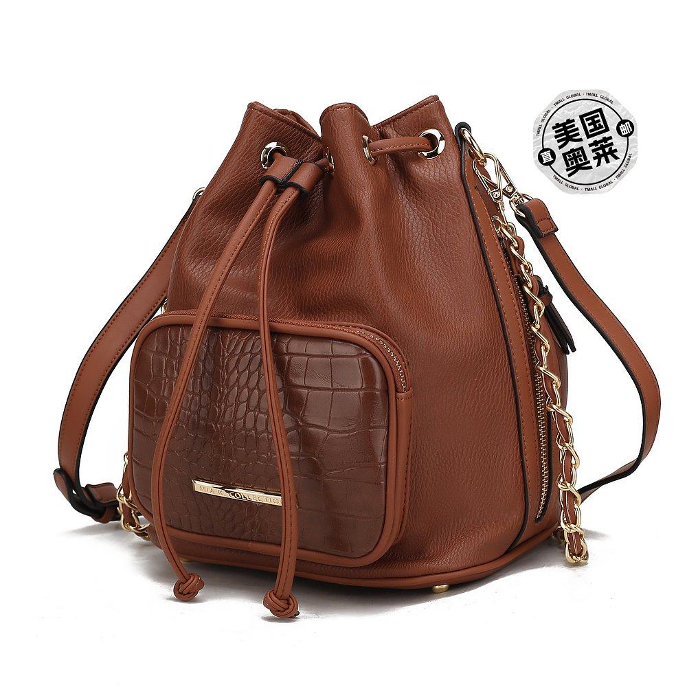 mia k collectionAzalea 水桶包 - 棕色 【美国奥莱】直发,箱包皮具/热销女包/男包,水桶包,淘宝优惠券,粉丝福利购,淘宝优惠卷