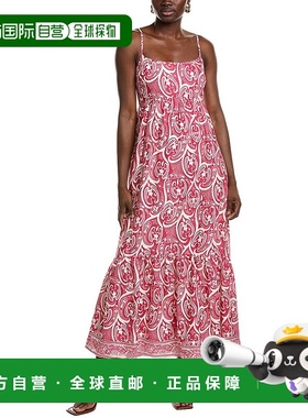 自营 1.STATE亚麻混纺长裙-粉红色 连衣裙新款美国直发奥莱
