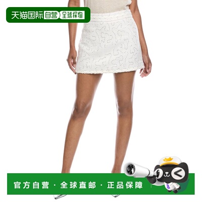 自营Walter Baker Hope Mini Skirt - White 半身裙美国直发奥莱