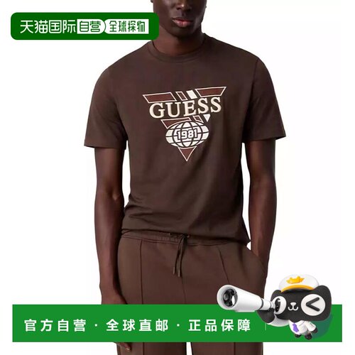 【美国直邮】guess 男士 上装T恤 【付后1h可退】短袖条纹