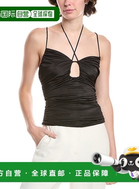 自营 Endless Rose Slinky Cutout Top - black 美国奥莱直发背心