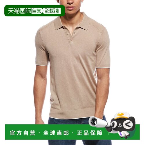 自营Raffi Jersey Polo Sweater Shirt - brown 美国奥莱直发