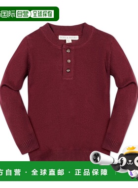 自营Hope & Henry Henley Sweater - oxblood 美国奥莱直发