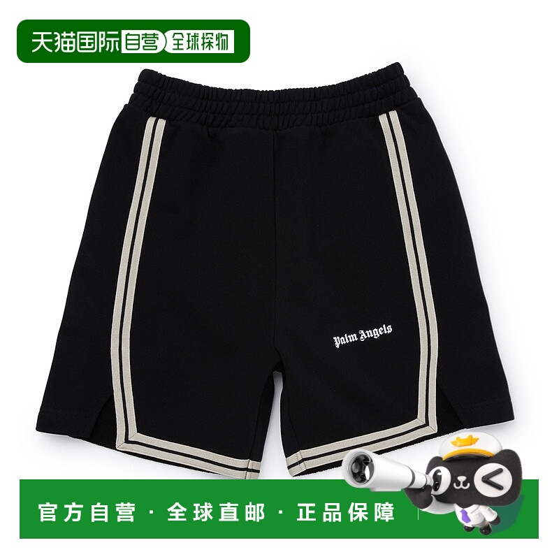 自营 palm angels黑色徽标短裤 - 黑色 美国奥莱直发