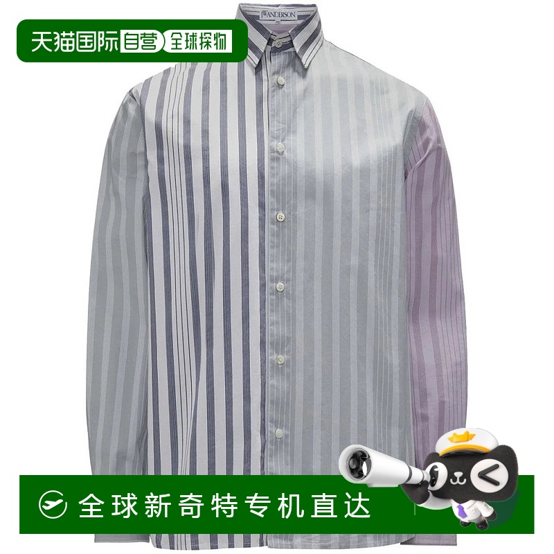 自营jw anderson拼接条纹印花衬衫-多色 【美国奥莱】直发