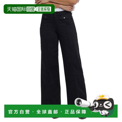 自营NYDJ Teresa黑色阔腿jean-black 美国奥莱直发牛仔裤直筒裤