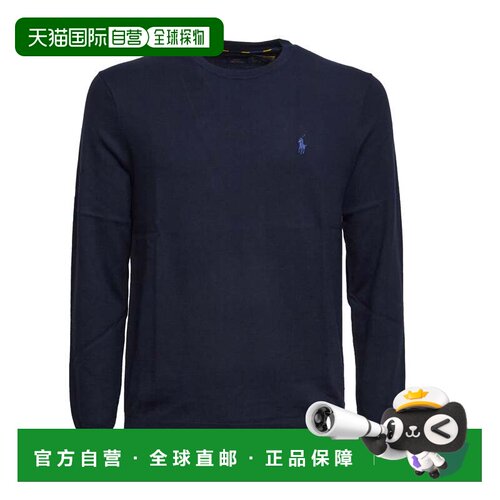 自营polo ralph lauren修身棉质圆领普通毛衣-黑色 美国奥莱直发