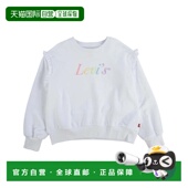 Balloon Sweatshirt Girls 自营Levi Ruffle Big White Sleeve