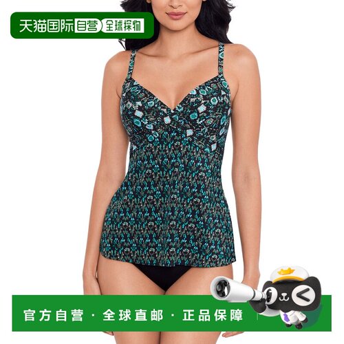 自营Miraclesuit  Myrra Tankini - Black 美国奥莱直发性感泳衣