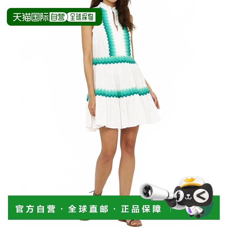 自营oliphantPacifica Aqua中的Yoke迷你连衣裙-Pacifica Aqua 美