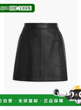 1h可退 香港直邮潮奢 THEORY 希尔瑞 女士 皮革迷你半身裙 N08003