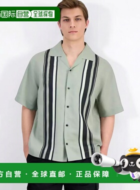 1h可退 【美国直邮】hugo boss 男士 衬衫短袖亚麻