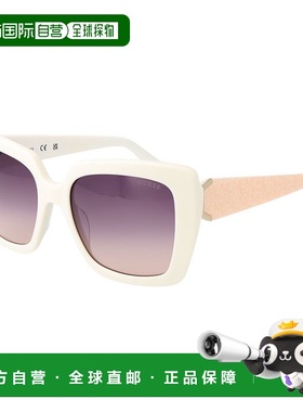 自营 Guess女式太阳镜-白色 美国奥莱直发新款