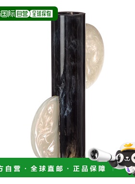 自营Jonathan Adler Mustique Cylinder Vase - black 美国奥莱直