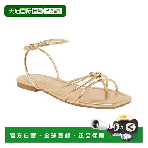 自营Dolce Vita Lesly Flat - Gold 美国凉鞋单鞋罗马鞋直发奥莱