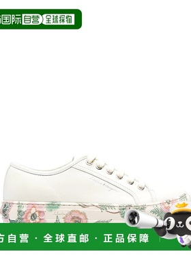 自营salvatore ferragamoFerragamo Floral-Trim Low-Top Sneaker