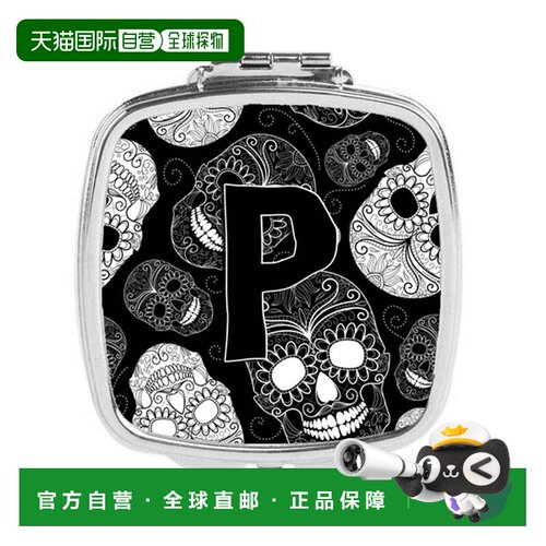 自营Carolines Treasures CJ2008-PSCM 字母 P 亡灵节骷髅黑正品