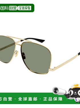 自营saint laurentSL653/F LEON 003金色/绿色-金色 美国奥莱直发