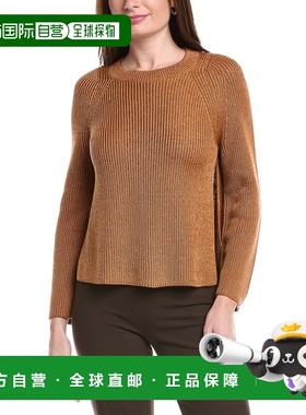 自营Lafayette 148 New York Open Sided Silk-Blend Pullover -