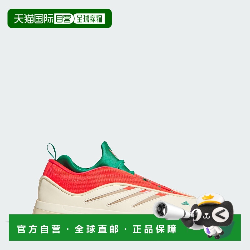 自营 adidas Dame 9男鞋-暖香草色/亮红色/暖凉鞋 【美国奥莱】直
