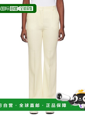 1h可退 香港直邮潮奢 toteme 女士 灰白色 Evening 长裤 241WRB10