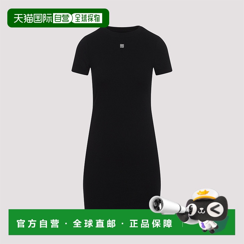1h可退 香港直邮潮奢 Givenchy 纪梵希 女士 黑色 4G Short Sleev