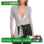 灰色 自营 bardot芭铎Emelia亮片紧身衣 美国奥莱直发性感