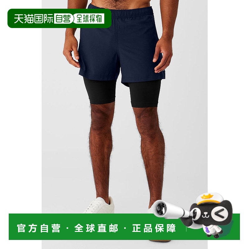 1h可退 美国直邮AloYoga瑜伽5'Revival运动男士短裤M6114R跑步
