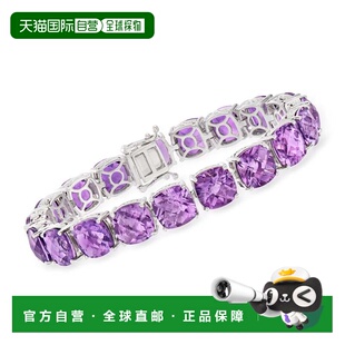 Simons 英寸 925 美国奥莱直发 纯银紫水晶网球手链 自营Ross