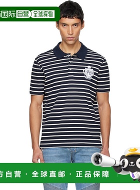 1h可退 香港直邮潮奢 Balmain 巴尔曼 男士 白色 & 海军蓝 Colleg