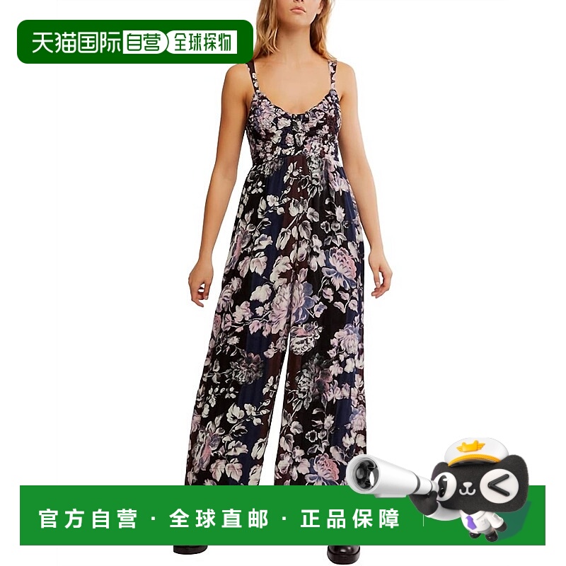 自营free peopleMelrose Jumpsuit In Midnight Garden Combo - m