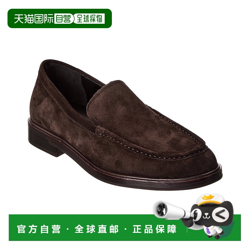 自营 Vince Rafael Suede Loafer-棕色 美国奥莱直发男鞋一脚蹬