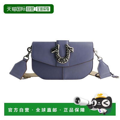 自营True Religion 带标志性徽标装饰的单肩包 - 蓝色 美国奥莱直