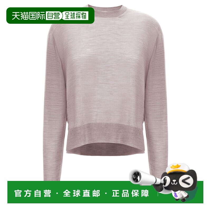 自营jil sander羊毛羊绒混纺毛衣-粉红色 美国奥莱直发