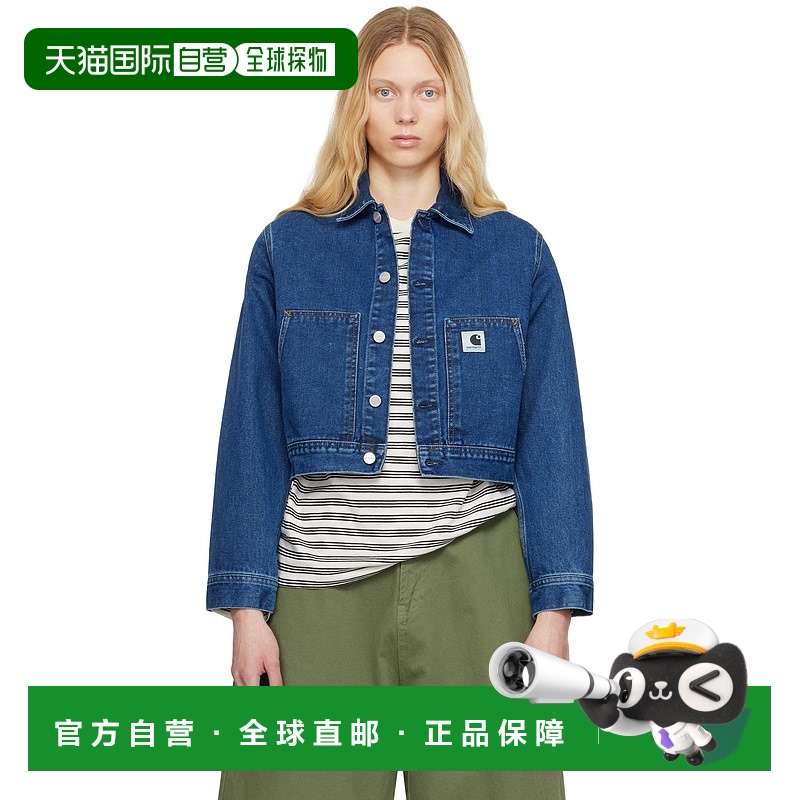 1小时内可退 香港直邮潮奢 CARHARTT WIP 女士 蓝色 Arca 牛仔夹