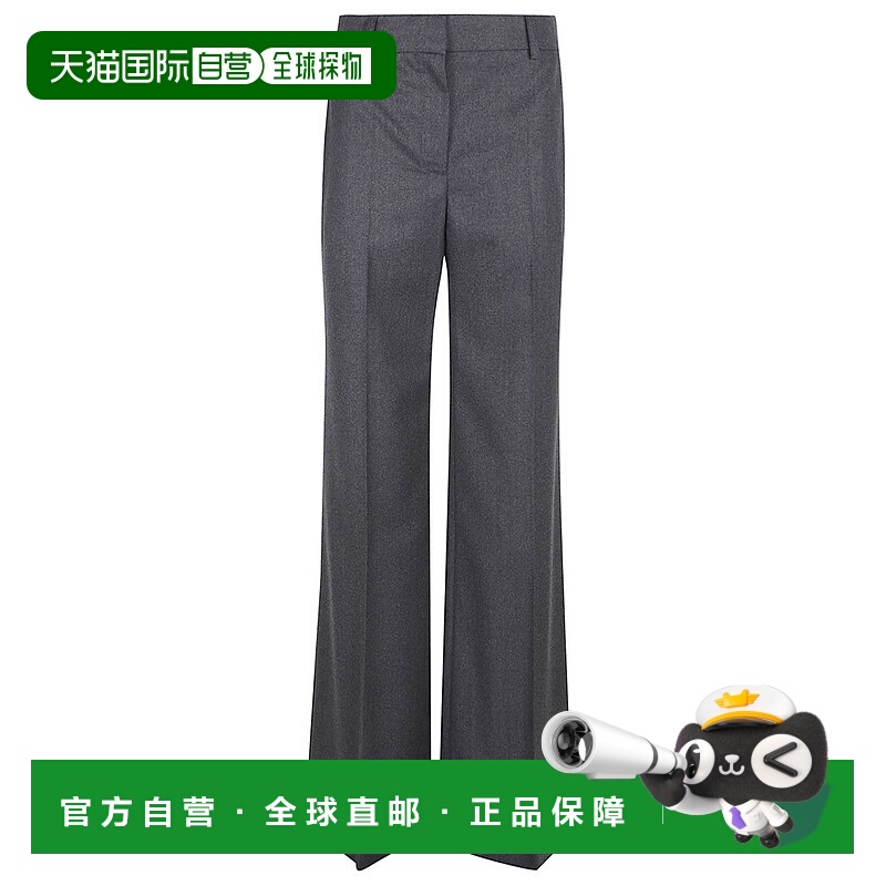 自营stella mccartneyFlannel Flare Trouser - grey 美国奥莱直