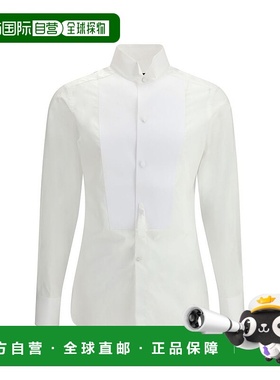 自营Tom Ford Cotton Dress Men's Shirt - white 美国奥莱直发