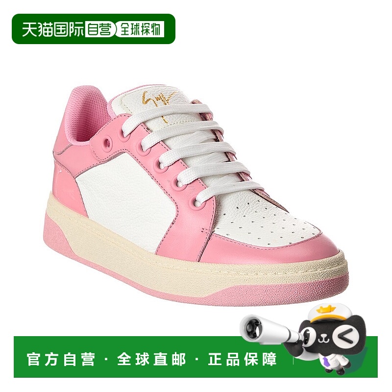 自营Giuseppe Zanotti GZ/94 Leather Sneaker - pink 美国奥莱直