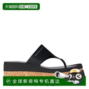 黑色 自營 美 Elyse標志印花厚底涼鞋 Sneak Stella Mccartney