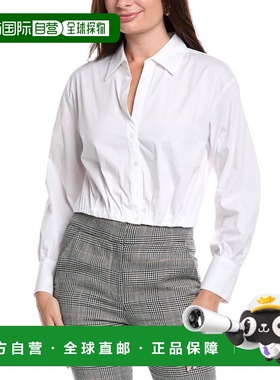 自营Kenneth Cole领圆领衬衫-白色 美国奥莱直发