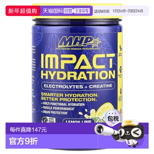 香港直邮MHP,Impact Hydration，电解质 + 肌酸，柠檬酸橙味，0.9