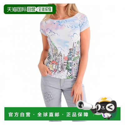 自营dolcezzaSunday Afternoon Short Sleeve Top - Plus In Mult