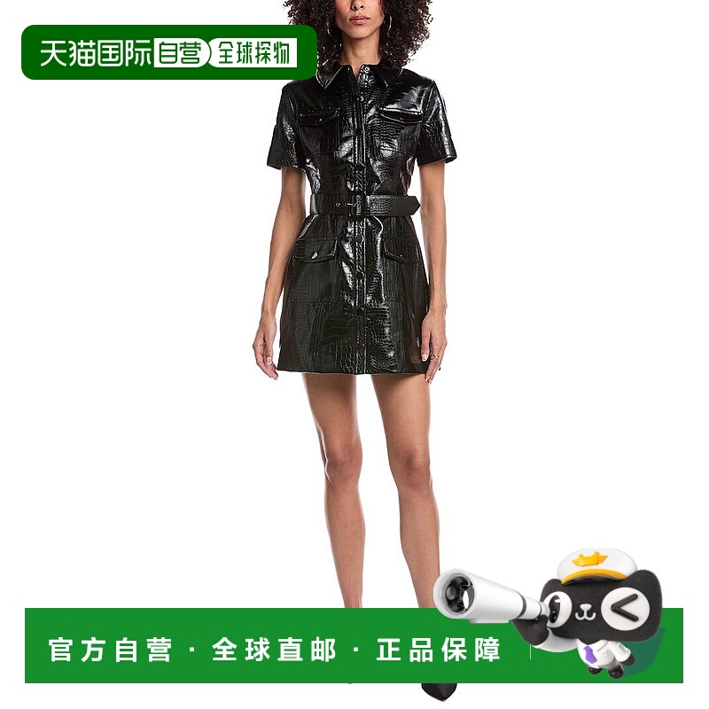 自营Toccin Lydia Snap Front Shirtdress - black 美国奥莱直发
