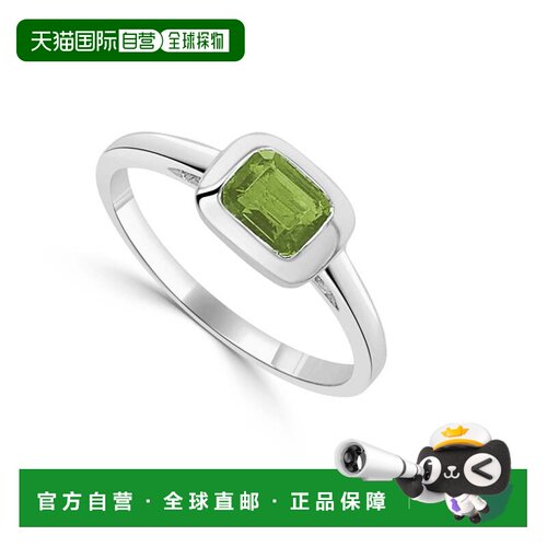 自营sabrina14K White Gold Peridot Ring - white gold 美国奥莱