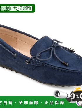 自营 Journee Collection 女式 Comfort Thatch 乐福鞋 - 海军蓝