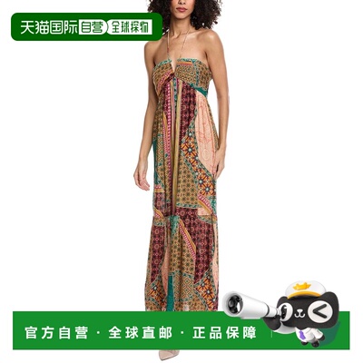 自营ba&sh Robe Fran Dress - multi 美国奥莱直发