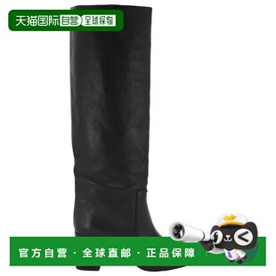 自营 paris texas巴黎得克萨斯州女士黑色Anja 70mm皮靴-黑色 美